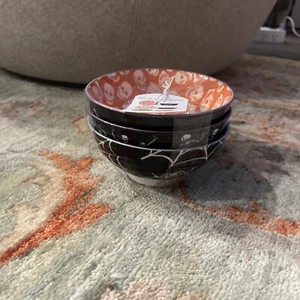 3er Set Prima Design Halloween Keramik Dippschalen Totenköpfe Spinnen ~5" - Bild 1 von 6