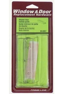 Prime-Line M 6067 Frameless Shower Door Bottom Guide, Clear, 11/16'' x 1-5/8'' - Afbeelding 1 van 3