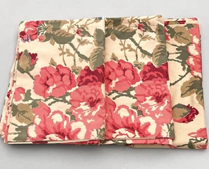 Eddie Bauer 17x96" Valances & 24x100" Floral Fabric 3 Pc Lot - Picture 1 of 4