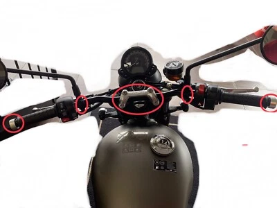 Triumph Street Twin 900 Stainless Steel Controls Screws Bolts kit Handlebar - Image 1 of 4