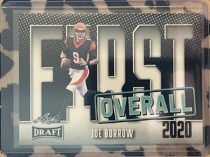 2023 Leaf Draft Football First Overall Gold, Blue, Red, Green & White