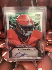 MYLES MURPHY 2023 Leaf METAL Green AUTO 2/2 RC Cincinnati BENGALS/Clemson