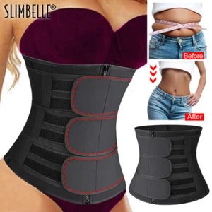 Women Waist Corset Trainer Sauna Sweat Weight Loss Body Shaper Slimming Belt FNS - Picture 1 of 30