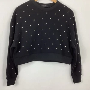 Romeo & Juliet Couture Studded Sweatshirt Size Small  - Picture 1 of 7