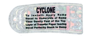 Williams CYCLONE Pinball Machine Main Ramp Decal - Picture 1 of 2