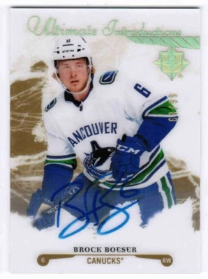 17/18 ULTIMATE COLLECTION BROCK BOESER UI-39 INTRODUCTIONS GOLD SPECTRUM AUTO 99 - Image 1 of 2