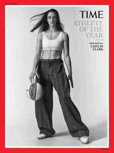 🔥CAITLIN CLARK TIME Magazine 2024 Athlete of the Year + ROOKIE CARD 195 IN HAND - Bild 1 von 3