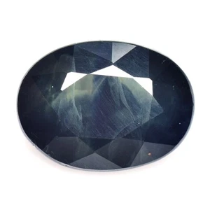 1.63 Cts Deep Blue Green Sapphire Oval 100% Natural Loose Gemstone Africa - Picture 1 of 3