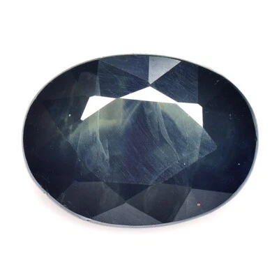 1.63 Cts Deep Blue Green Sapphire Oval 100% Natural Loose Gemstone Africa - Image 1 of 3