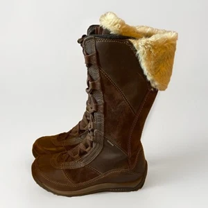 Merrell Women’s Brown Prevoz Waterproof Insulated Winter Snow Boots Size 5 - Picture 1 of 7
