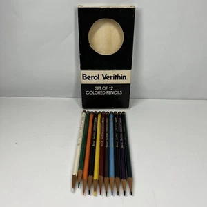 Vintage Deadstock 796 Betrol Verithin Set of 11 Colored Pencils Used - Picture 1 of 4