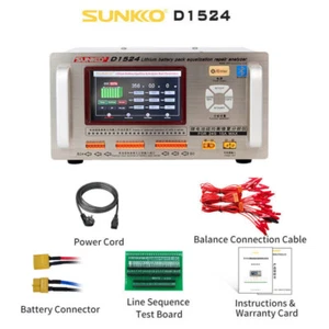 SUNKKO D1524 15A Batterie Equalizer Analyzer Bluetooth Steuerung Autoreparatur - Bild 1 von 10