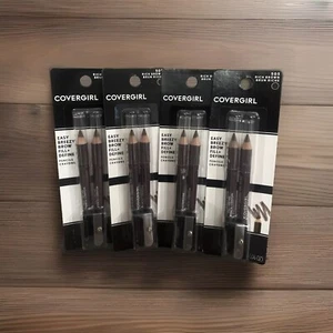 4 x Covergirl Easy Breezy Eyebrow Fill / Define Pencils Crayons, Rich Brown #505 - Picture 1 of 1