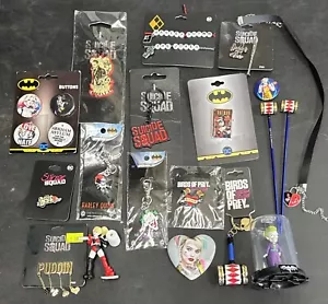 DC Comics Joker,Harley Quinn And Suicide Squad Accessories Pins,bracelets Etc - Picture 1 of 7