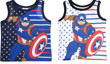Kids Boys Spiderman Paw Patrol Sleeveless Vests T-Shirts Shorts Sets Summer 3-8Y
