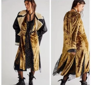 Free People Raveena Duster Gold Duster Small - Picture 1 of 13