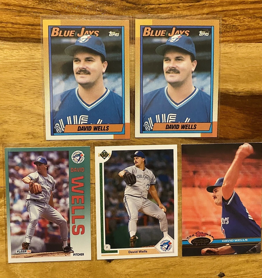 🔥5🔥 David Wells Non Rookie Variety Lot Topps Donruss Upper Deck Stadium Club - Image 1 of 1