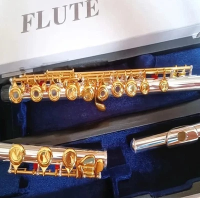 Professionelle 17-Tönige Flöte, C-Dur, Roségold Gold, Für Musikschüler - Bild 1 von 4