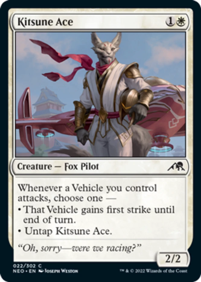 x1 Kitsune Ace - Kamigawa: Neon Dynasty - NM - MTG - Image 1 of 1
