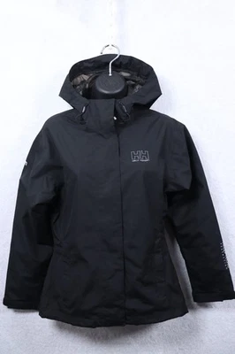 Chaqueta Helly Hansen Mujer XS Negra Tecnología Logo Amazon Transpirable Con Capucha Abrigo de Lluvia Foto 1 de 4