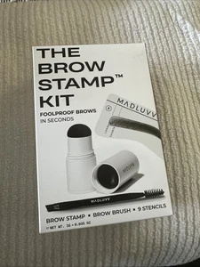 The Brow Stempelset Dunkelbraun Augenbrauenstempel Brow Brush 9 Schablonen Neu - Bild 1 von 5