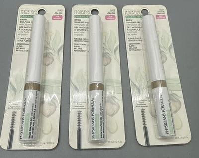 Physicians Formula Brow Shaping Gel Organic Wear Soft Taupe 0.12 oz Lot of 3 - Image 1 of 3