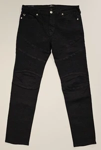 True Religion Rocco Relaxed Skinny Jeans Black And White (Label W34) W36 L32 - Picture 1 of 7