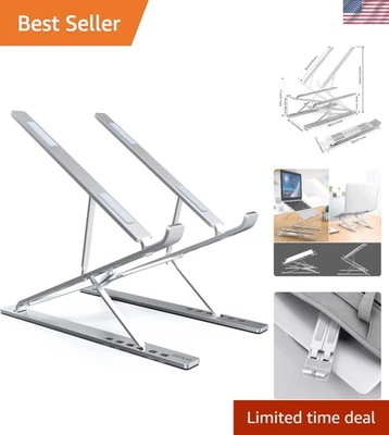 Suporte portátil de alumínio para laptop: ajustável 2,75""-12,6"" para visualização confortável - Imagem 1 de 4