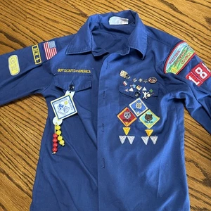 Boy Scouts of America Shirt Jugend M blau Cub Patches & Pins - Colorado - Bild 1 von 7