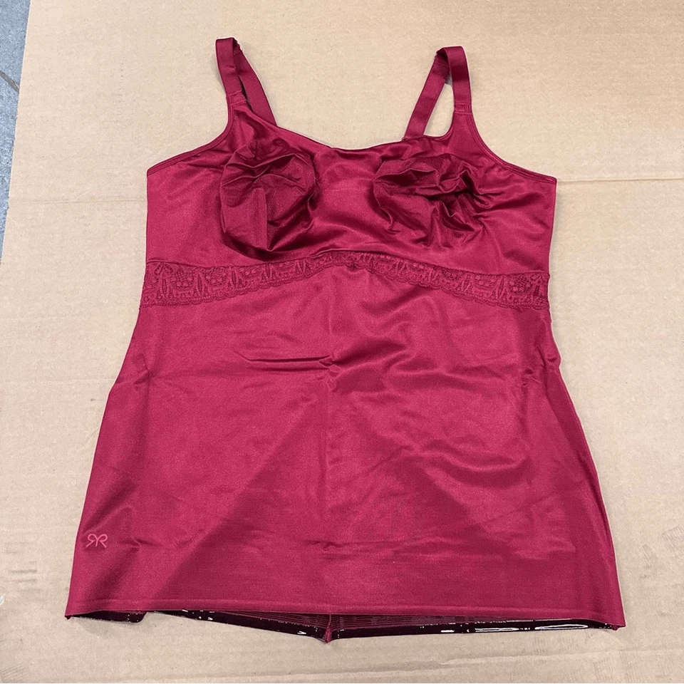 Nova fita rubi renda cami rústica vermelha 48 - Imagem 1 de 3