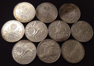 Lot 10 verschiedene Olympiade 1972 Deutschland 10 Mark Silbermünzen 3,115 Feinunzen ASW - Bild 1 von 2