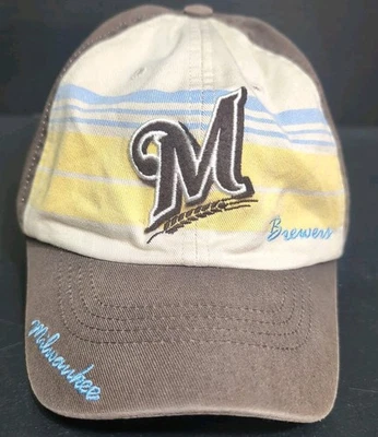 Sombreros de colección Milwaukee Brewers usados marrones  Foto 1 de 4