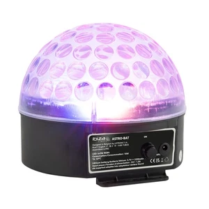 IBIZA ASTRO-BAT RGBA LED LICHT EFFEKT AKKU PARTY DISCO CLUB DEKO MUSIK SHOW DJ - Bild 1 von 2