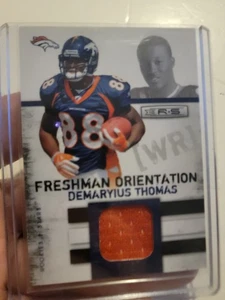 Demaryius Thomas 2010 PANINI ROOKIES & STARS "FRESHMAN ORIENTATION" JSY #D /299 - Picture 1 of 2