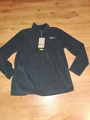 Jack Wolfskin Herren Fleece- Pullover in Größe XXXL    Schwsrz     Neu - Bild 1 von 3