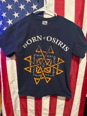 Born of Osiris 2015-16 Shirt - M - Discovery Die Alive Navy Orange Alchemy Metal - Image 1 of 4
