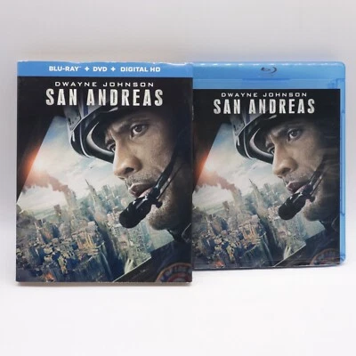 San Andreas Blu-ray DVD with slipcover Dwayne Johnson - Image 1 of 3