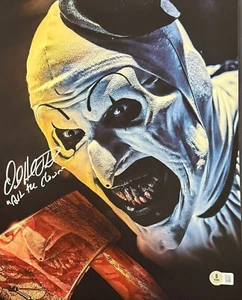 David Howard Thornton Signed 11x14 Photo Art The Clown Terrifier Beckett Witness - Picture 1 of 2