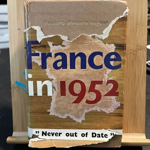 Fodor’s Antique Travel Guide Book "France in 1952" w/ Fodor’s Membership Card - Picture 1 of 11