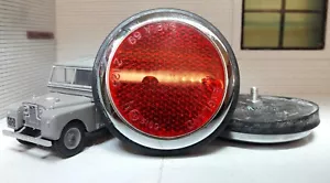 Lucas Type RER14 Rear Reflectors 57145 Quality Repro Red Round x2 Morris Minor - Picture 1 of 1