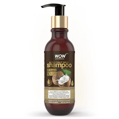WOW Skin Science Coconut Milk Shampoo 250ml – DHT Blockers, Sulfate-Free - Image 1 of 3