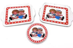 Raggedy Ann und Andy Mini Serviertablett Teller Deko Sammlerstücke - Bild 1 von 5