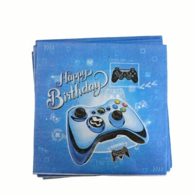 Video Game Napkin Gaming Tissue Gamer Birthday Party Tableware Decoration x20 — 第 1/4 张图片