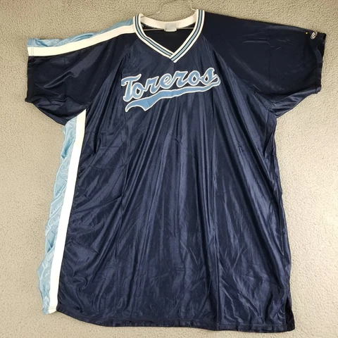 Vintage San Diego Toreros Jersey Men 3XL Tall Rawlings 26X37 Shiny Embroidered Cover