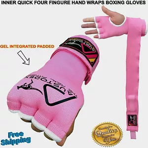 Austodex Ladies women Fist Gel Bandages MMA boxing Inner Quick Hand Wraps Gloves - Picture 1 of 6