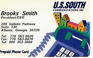 TK 652b Telefonkarte/Phonecard USA South Communications President Card RRR