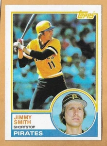 Jimmy Smith Piratas de Pittsburgh #122 - Topps casi nuevo-como nuevo 1983 - Imagen 1 de 2