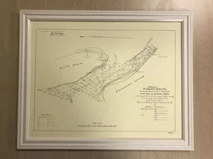 1892 Map of North Beach Vilano Beach Florida St Augustine Harbor Entrance - Picture 1 of 4