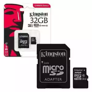 Kingston 32GB Micro SD Card SDHC SDXC Memory Card TF Class 10 32GB SD Adapter UK - Picture 1 of 4