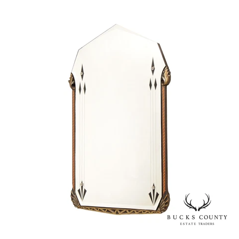 Chicago Mirror and Art Glass Co. 1930's Art Deco Accent Mirror Cover